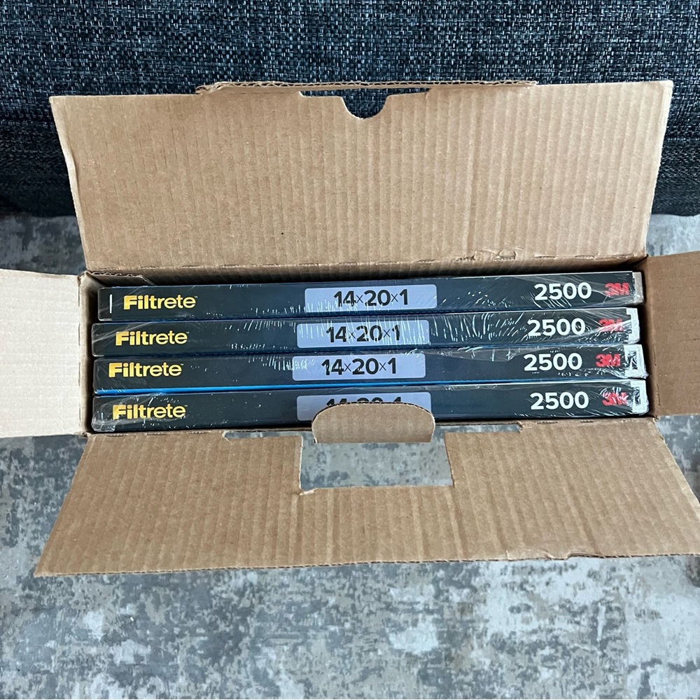 NWT 3M 2500 Series Filtrete 1" Filter MPR 2500 MERV 14, 4-pack - Picture 4 of 5